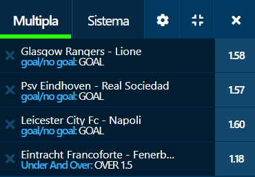 scommesse pronte Europa League 2021-09-16