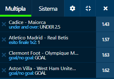 scommesse pronte di oggi 2021-10-31