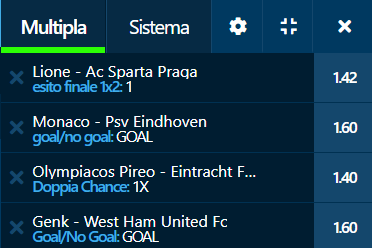 scommesse pronte Europa League 2021-11-04