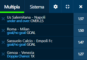 scommesse pronte Serie a 2021-10-31