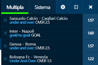 scommesse pronte Serie a 2021-11-21