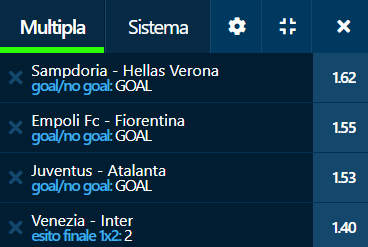 scommesse pronte Serie a 2021-11-27