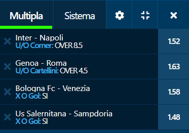 scommesse pronte Serie a 2021-11-21