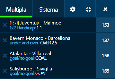 scommesse pronte Champions League 2021-12-07