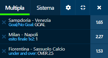 scommesse pronte Serie a 2021-12-19