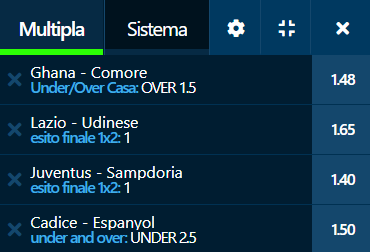 scommesse pronte di oggi 2022-01-18