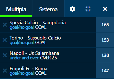 scommesse pronte Serie a 2022-01-23