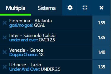 scommesse pronte Serie a 2022-02-20