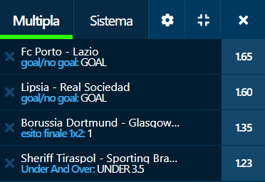 scommesse pronte Europa League 2022-02-17