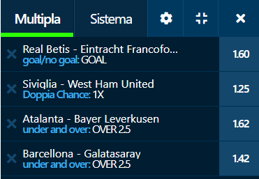 scommesse pronte Europa League 2022-03-10