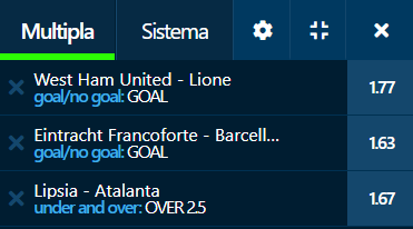 scommesse pronte Europa League 2022-04-07