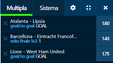 scommesse pronte Europa League 2022-04-14