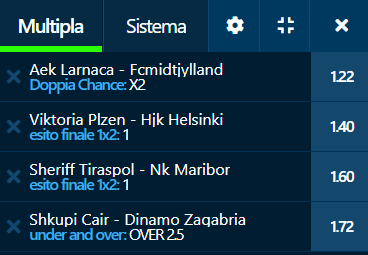 scommesse pronte di oggi 2022-07-26