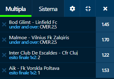 scommesse pronte di oggi 2022-07-27