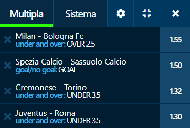 scommesse pronte Serie a 2022-08-27