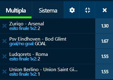 scommesse pronte Europa League 2022-09-08