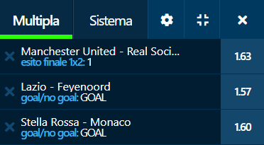 scommesse pronte Europa League 2022-09-08