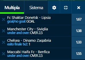 scommesse pronte Champions League 2022-11-01