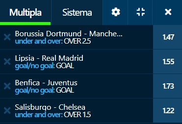 scommesse pronte Champions League 2022-10-25