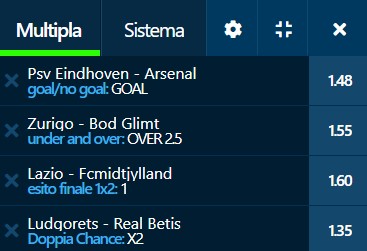 scommesse pronte Europa League 2022-10-27