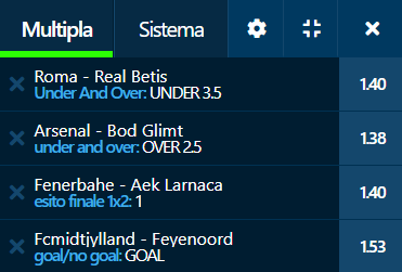 scommessa europa league 06-10-22