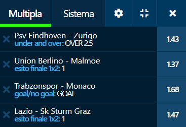 scommesse pronte Europa League 2022-10-13