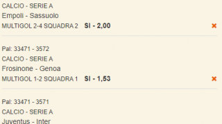 Scommesse vincenti 26-11-23