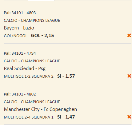 scommesse pronte Champions League 2024-03-06