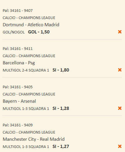 schedina champions league 16-04-24