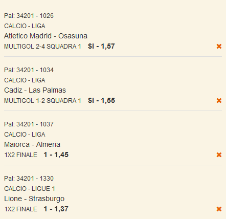 scommesse pronte di oggi 2024-05-19