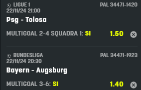 Scommesse vincenti 22-11-24