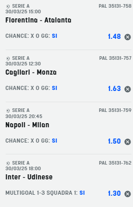 scommesse pronte Serie a 2025-03-29