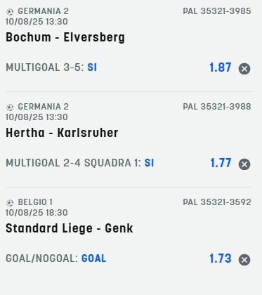 scommesse pronte di oggi 2025-08-10