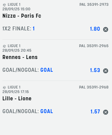 scommesse pronte di oggi 2025-09-28