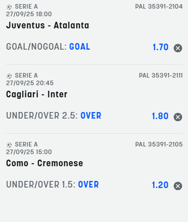 scommesse pronte Serie a 2025-09-27