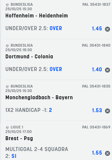 scommesse pronte di oggi 2025-10-25