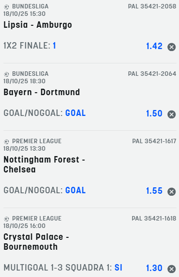 scommesse pronte di oggi 2025-10-18