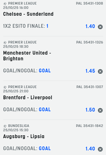 scommesse pronte di oggi 2025-10-25