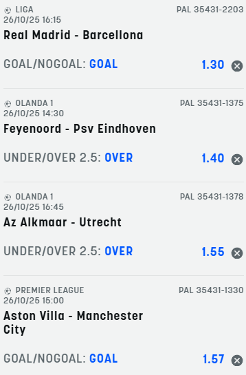 scommesse pronte di oggi 2025-10-26