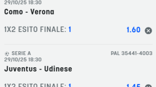 Scommesse vincenti 29-10-25