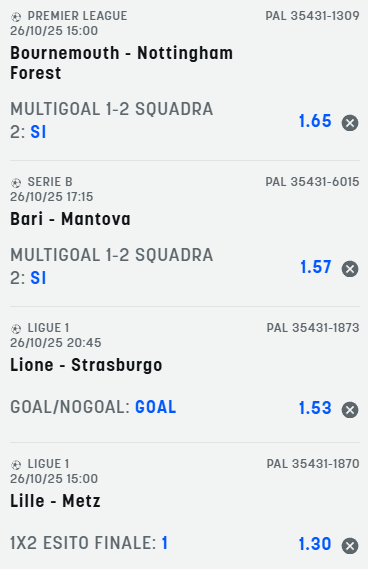 scommesse pronte di oggi 2025-10-26