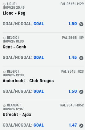 scommesse pronte di oggi 2025-11-09