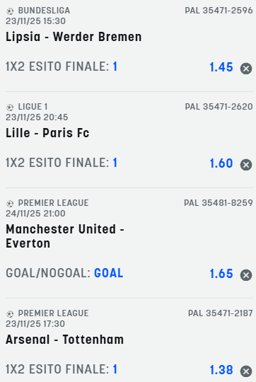 scommesse pronte di oggi 2025-11-23