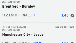 Scommesse vincenti 29-11-25