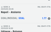 Scommesse vincenti 22-11-25