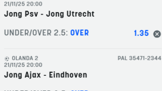 Scommesse vincenti 21-11-25