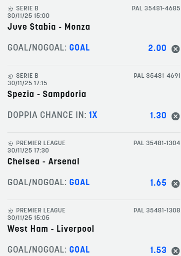scommesse pronte di oggi 2025-11-30