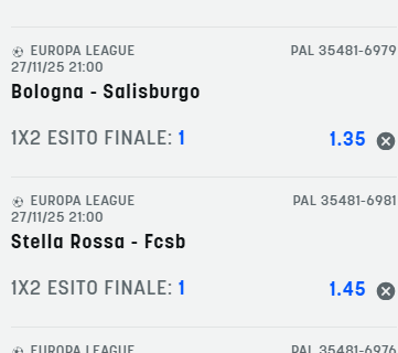 Scommesse vincenti 27-11-25 Scommesse vincenti 27-11-25