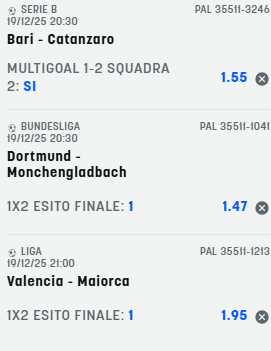 scommesse pronte di oggi 2025-12-19