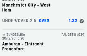 Scommesse vincenti 20-12-25